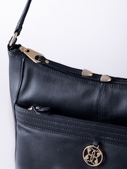Lakeland Leather Black Cartmel Shoulder Bag - Image 4 of 7
