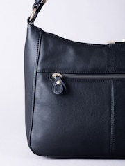 Lakeland Leather Black Cartmel Shoulder Bag - Image 5 of 7