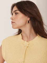 Mint Velvet Yellow Knit Cardigan - Image 5 of 8