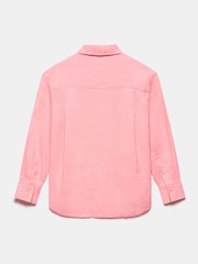 Mint Velvet Pink Linen Long Sleeve Shirt - Image 8 of 8