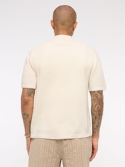 Abercrombie & Fitch 100% Cotton Knitted Button Through Polo Shirt - Image 2 of 6
