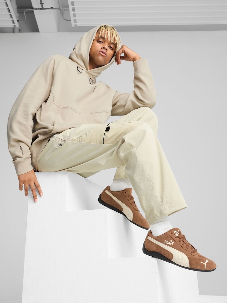 Puma Brown Mens Pumatech Relaxed Cargo Joggers - Image 1 of 5