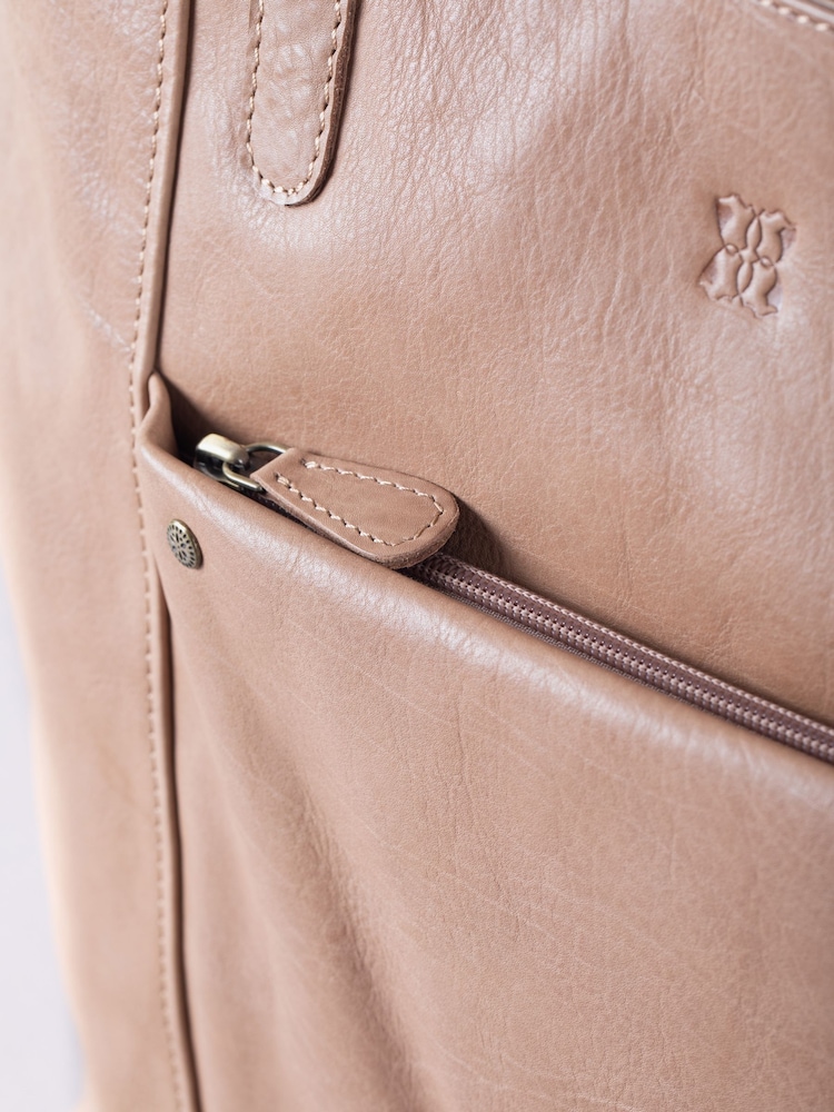 Lakeland Leather Cream Harstone Tote Bag - Image 5 of 5