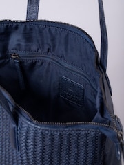 Lakeland Leather Blue Wreay Shopper Bag - Image 5 of 7