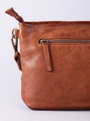 Lakeland Leather Brown Wreay Cross-Body Bag - Image 3 of 7