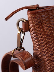 Lakeland Leather Brown Wreay Cross-Body Bag - Image 6 of 7