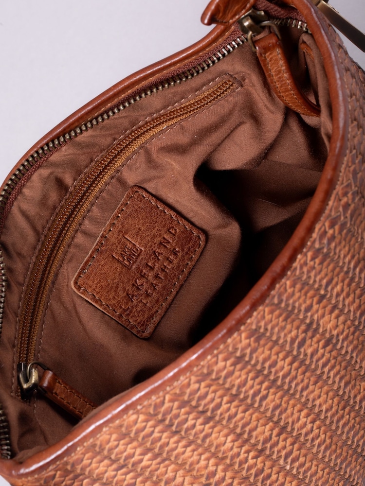 Lakeland Leather Brown Wreay Cross-Body Bag - Image 7 of 7