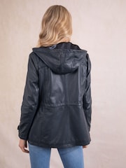 Lakeland Leather Black Patterdale Hooded Coat - Image 2 of 7
