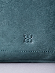 Lakeland Leather Blue Harstone Slouch Tote Bag - Image 4 of 8