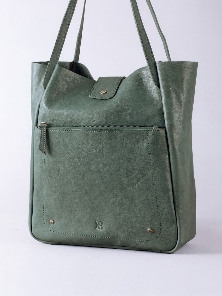 Lakeland Leather Green Harstone Slouch Tote Bag - Image 8 of 8 Lakeland Leather Green Harstone Slouch Tote Bag - Image 8 of 8
