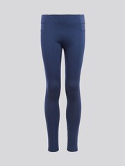 U.S. Polo Assn. Blue Girls Elastic Waistband Leggings - Image 5 of 8