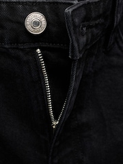Mango Black High Rise Denim Shorts - Image 6 of 6
