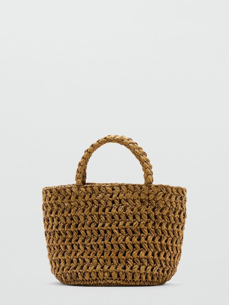 Mango Green Jute Bucket Bag - Image 1 of 4