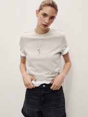 Mango Black Mom Fit Denim Shorts - Image 3 of 7
