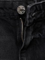 Mango Black Mom Fit Denim Shorts - Image 7 of 7