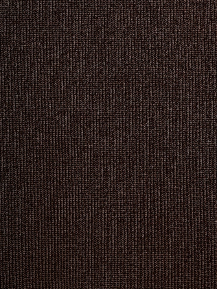 Mango Brown Off Shoulder Knit Top - Image 7 of 7