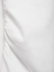Mango White Asymmetrical Draped Top - Image 7 of 7