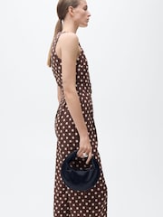 Mango Brown Polka Dot Jumpsuit - Image 3 of 7