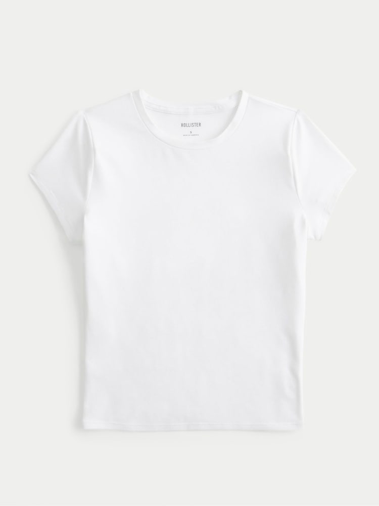 Hollister Crew Neck White T-Shirt - Imagen 3 de 3