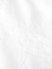 Hollister Strapless Drop Waist Textured Maxi White Dress - Image 2 of 5