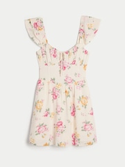 Hollister Cream Ruffle Babydoll Mini Dress - صورة 3 من 3