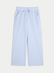Hollister Blue Low Rise Seersucker Baggy Trousers - Image 1 of 2