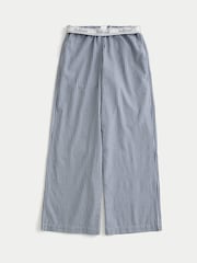 Hollister Blue Low Rise Baggy Pyjamas Trousers - Image 1 of 1
