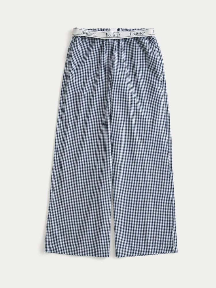 Hollister Blue Low Rise Baggy Pyjamas Trousers - Image 1 of 1