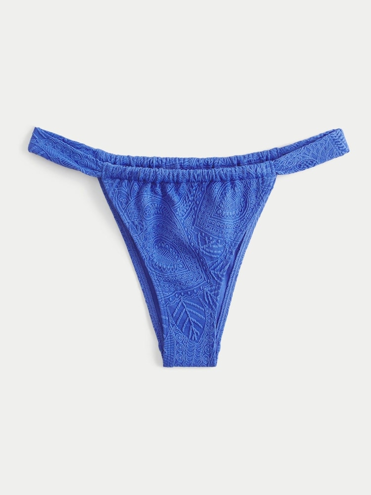 Hollister Blue Crochet Bikini Bottoms - Image 3 of 3