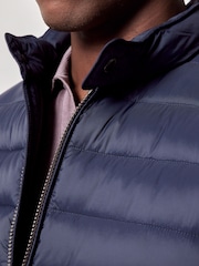 Hawes & Curtis Blue Lightweight Padded Jacket - Image 3 of 4