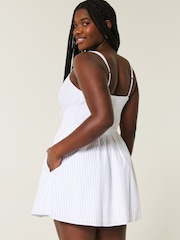 Hollister Drop Waist Button Front Mini Dress - Imagem 2 de 3