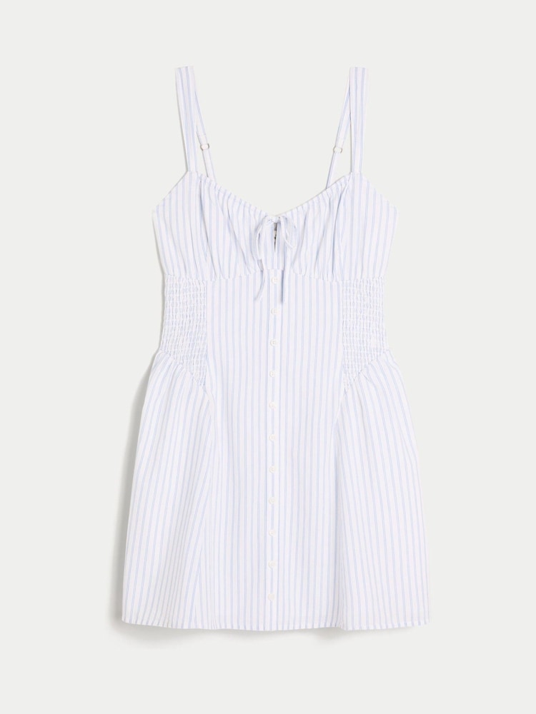 Hollister Drop Waist Button Front Mini Dress - Imagem 3 de 3