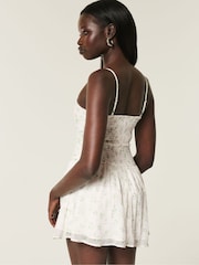 Hollister Strappy Chiffon Mini Skort White Dress - Image 2 of 3