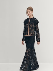 Alohas Black Tolpa Lace Black Blouse - Image 3 of 6
