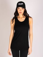 Pineapple Black Longline Vest - Image 1 of 6