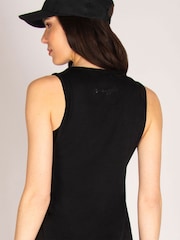 Pineapple Black Longline Vest - Image 5 of 6