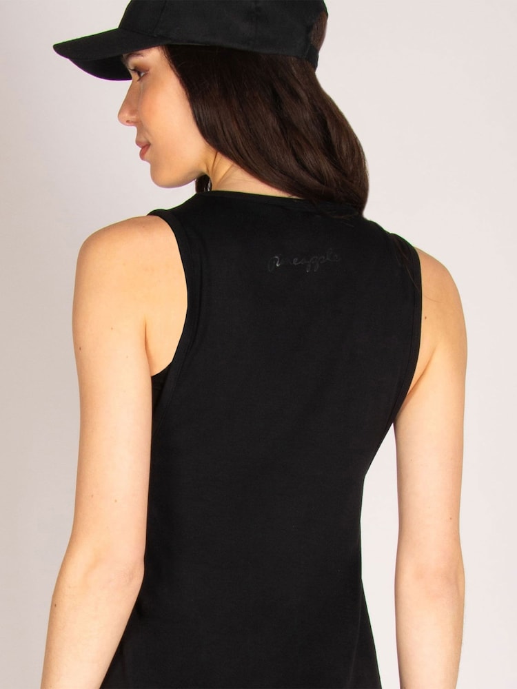 Pineapple Black Longline Vest - Image 5 of 6
