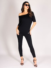 Zwart - Pineapple Monroe Short Sleeve Jersey T-Shirt - Image 5 of 7