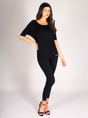 Zwart - Pineapple Monroe Short Sleeve Jersey T-Shirt - Image 6 of 7