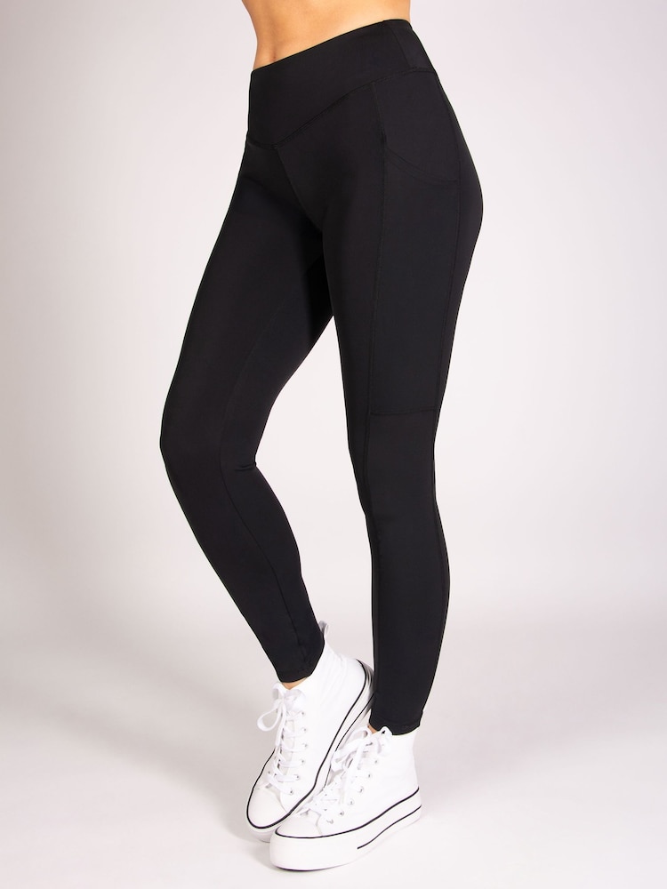 Pineapple Black Supersoft Stretch Pocket Leggings - Image 1 of 8