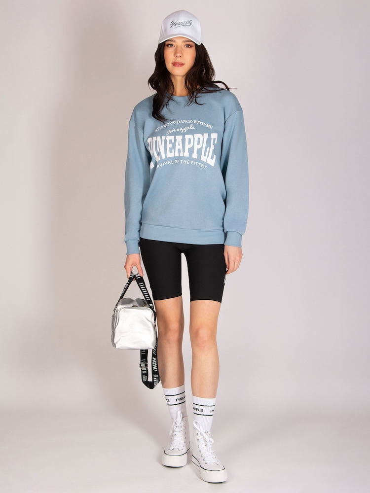 Pineapple Light Blue Womens Logo Sweatshirt - Image 2 of 7 Pineapple Light Blue Womens Logo Sweatshirt - Image 2 of 7