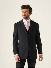 Skopes Black Tailored Fit Wool Rich Darwin Suit Jacket - Image 1 of 4