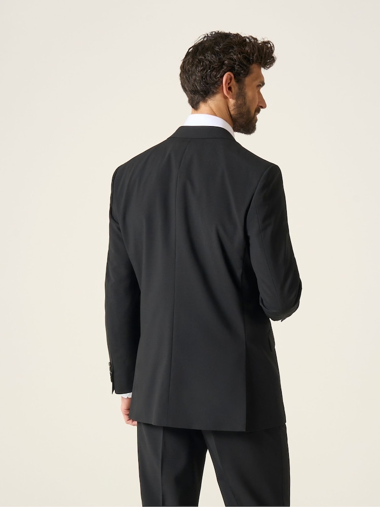Skopes Black Tailored Fit Wool Rich Darwin Suit Jacket - Image 2 of 4