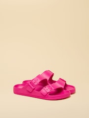 Joules Sunseeker Bright Pink EVA Double Buckle Sliders - Image 1 of 6