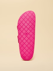 Joules Sunseeker Bright Pink EVA Double Buckle Sliders - Image 4 of 6