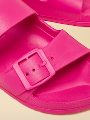 Joules Sunseeker Bright Pink EVA Double Buckle Sliders - Image 6 of 6