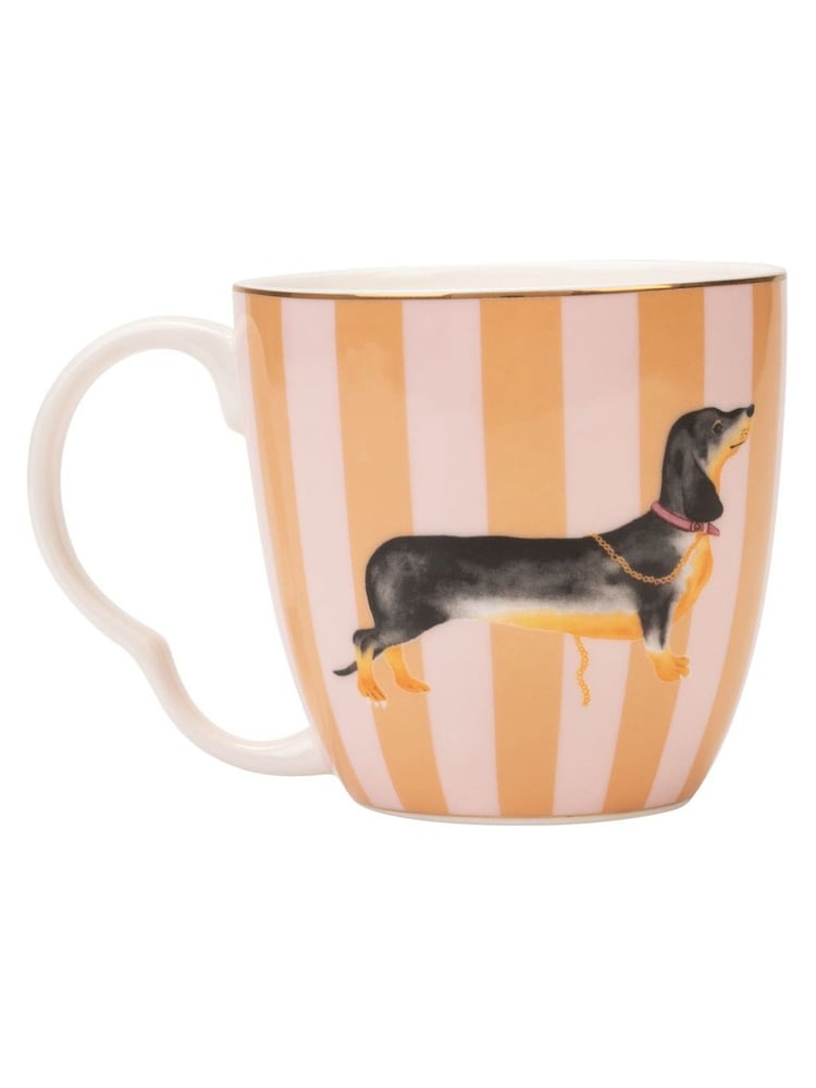 Yvonne Ellen Pink Sausage Dog & Labrador Mug Set - Image 1 of 8