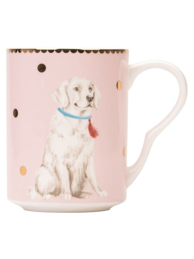 Yvonne Ellen Set of 2 Pink Large Labrador Mugs - Image 1 of 2