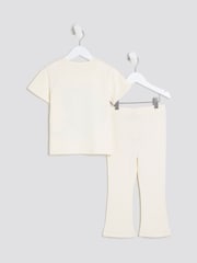 River Island White Girls Crab Graphic T-Shirts Set - Image 2 of 5