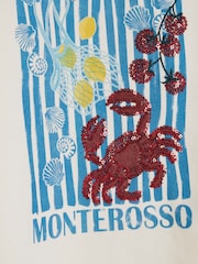 River Island White Girls Crab Graphic T-Shirts Set - Image 4 of 5